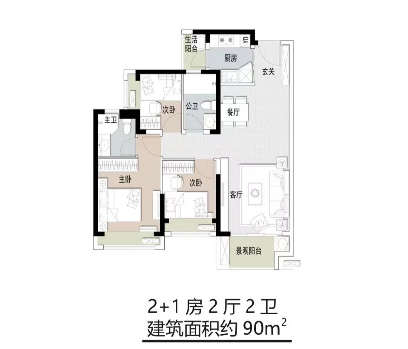 光明城地铁站旁10栋花园【凤凰城玥】1.38万一平、入读楼下光明外国语学校书包(图10)